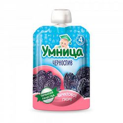 Умница пюре чернослив 4+мес, 100 г
