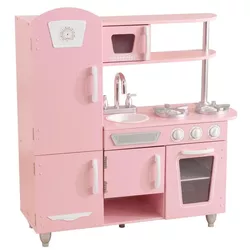 cumpără Complex de joacă pentru copii KinderKraft 53347 Vintage Play Kitchen - Pink în Chișinău 