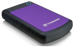 2.0TB (USB3.1) 2.5" Transcend "StoreJet 25H3P", Purple, Rubber Anti-Shock, One Touch Backup