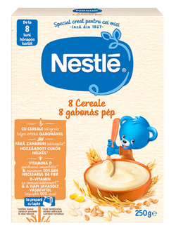 Terci Nestle 8 cereale, fără lapte, (12+), 250 g