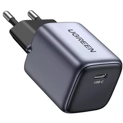 cumpără Încărcător cu fir Ugreen 90666 CD319 Nexode GaN 1xType-C 30W, Space Gray în Chișinău 