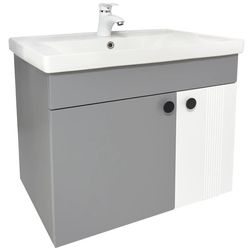 купить Шкаф под умывальник Mashtab 11874 Lerida cu 2 usi 70cm Gry Mat в Кишинёве 