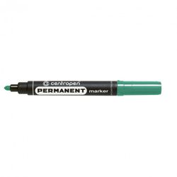 Marker permanent Centropen Permanent 2,5 mm rotund Verde