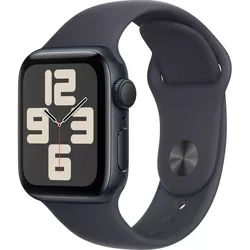 купить Смарт часы Apple Watch SE 2024 GPS 40mm Midnight Aluminium Case with Midnight Sport Band - M/L MXE93 в Кишинёве 
