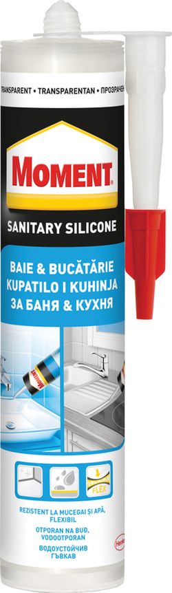 Moment Silicon Sanitar, transparent, 280 ml