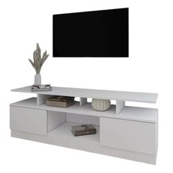 cumpără Comodă TV Smartex (16511) Т9 140cm TV Alb în Chișinău 