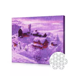 купить Картина по номерам Art Gallery GA85163 Mozaic cu diamante 40x50cm Sat printre zapezi в Кишинёве 