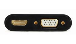 Adapter HDMI  M to HDMI&VGA F + AUX, Cablexpert "A-HDMIM-HDMIFVGAF-01"