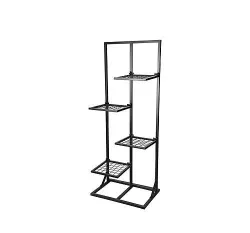 cumpără Suport pentru flori ProGarden 55361 4 rafturi "Etajera" 40x27x102cm, metal, negru în Chișinău 