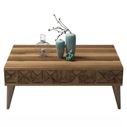 cumpără Măsuţă cafea Trendy Linie, Nuc 90x34x60cm în Chișinău 