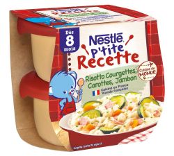 Rizotto cu dovlecei, morcov si sunca Nestle (8+ luni) 2 x 200 g