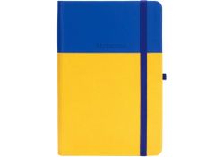 Carnet cu elastic A5 128 foi COMBI-8(cop.tare,piele) linii