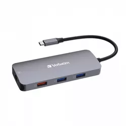 cumpără Adaptor IT Verbatim VER_32152 USB-C Pro Multiport Hub CMH-09 în Chișinău 