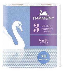 Туалетная бумага Harmony Soft 3 слоя 17.5м*4