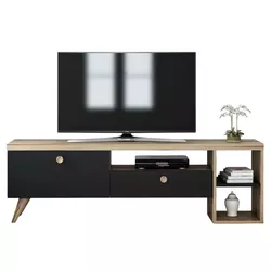 cumpără Comodă TV Trendy Parion, Negru 150x47x35cm în Chișinău 