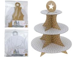 Подставка сервировочная 3-х ярусная Star D15,25,30cm, H32