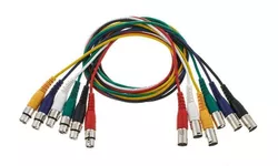 купить Кабель для музыкального инструмента the sssnake XLR Patchcable 0,9 M colorate в Кишинёве 