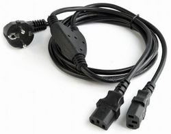 Power Cord PC-220V  1.5m Euro Plug, 90 degree angled output plug,Cablexper, PC-186A-VDE1B-1.5M