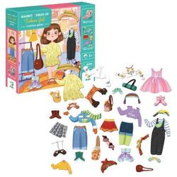 купить Головоломка Dodo 200243 Joc magnetic Fetița stilată + tablă magnetică, 32 elem. в Кишинёве 