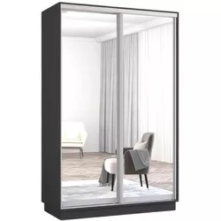 купить Шкаф Mobildor-Lux Fox uși glisante din oglinzi (150x60x220H cm) Anthracite в Кишинёве 