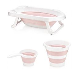 Ванночка складная с аксессуарами Sevi Pink