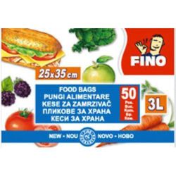 Fino Pungi pentru congelare si pastrarea produselor alimentare, 50 buc. x 3 l.