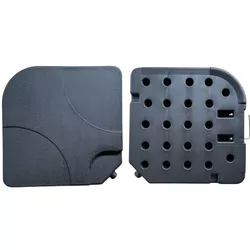 cumpără Umbrelă de gradină Hydro S 0431004 Set (2 buc) suport umbrelă, baza în cruce, apă sau nisip, negru în Chișinău 