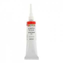 Contur Acril pentru textil Rosu 18 ml