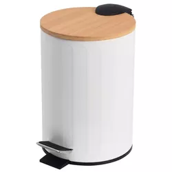 купить Урна для мусора Bisk 08422 RADO cu pedala 3L alb в Кишинёве 