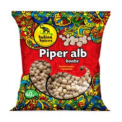 Piper alb boabe Indian Spices, 40g
