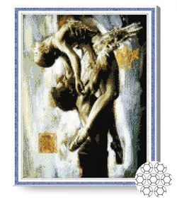 cumpără Tablou pe numere Art Gallery GA70690 Mozaic cu diamante 40x50cm Dansatori de balet în Chișinău 