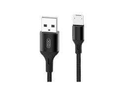 Micro-USB Cable XO, Braided NB143, 2M, Black