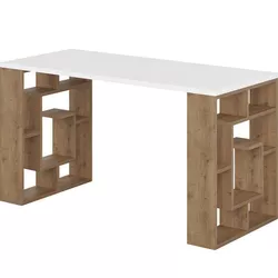 купить Офисный стол Trendy Labirint, stejar alb, inchis 140x75x60cm в Кишинёве 