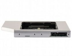 Slim 5.25'' bay mounting frame for NGFF (M.2) SSD memory card, 9.5 mm height, A-SATA95M2-01