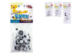 Set creativ Art&Craft ochi miscatori, 6mm/8mm/18mm