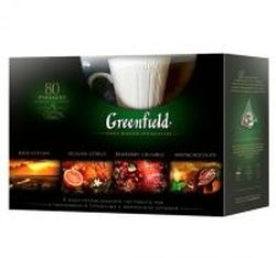 Чай Greenfield Подарочный набор 4 вида чая + чашка