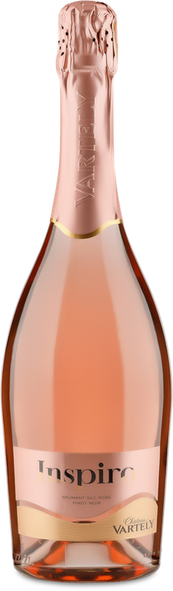 Вино игристое Château Vartely Inspiro, розовое сухое Pinot Noir,  0.75 L