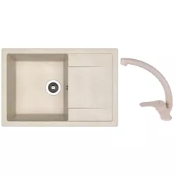 купить Мойка кухонная со смесителем Dr.Gans Techno 760 + SanDonna F 1069 bej в Кишинёве 