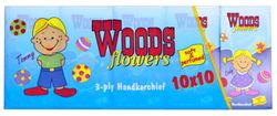 Платочки носовые Woods 3 слоя