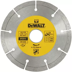 купить Диск отрезной DeWalt DT3711 Disc diamantat taiere beton Ø125x22.2mm в Кишинёве 
