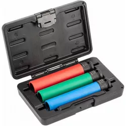 купить Набор головок, бит, насадок Hoegert HT4R106 1/2" ударные головки тонкостенные, 17,19,21 длинных, в кейсе в Кишинёве 