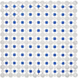 cumpără Covoraș de baie Bisk 05197 antiderapant, 45x45, albastru, SIMPLY în Chișinău 