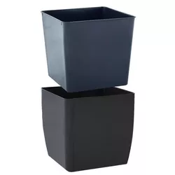 cumpără Ghiveci pentru flori Aleana 115084 Cvadro 22x22x21 cm, granit în Chișinău 