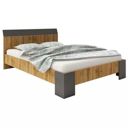 купить Кровать Haaus Pedro 160x200 Wotan Oak/Anthracite в Кишинёве 