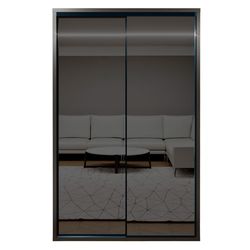 купить Шкаф Bayro Parma Graphite 1400x2250x600 антрацит, купе в Кишинёве 