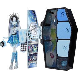 купить Кукла Mattel HNF75 Set de joc Monster High Frankie Stein și secrete din șifonier, cu accesorii в Кишинёве 