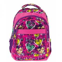 Школьный рюкзак "Сердечки" Ecada I розовый