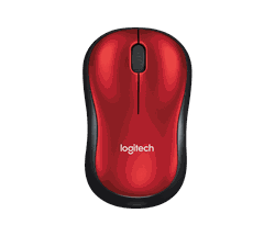 Wireless Mouse Logitech M185, Red