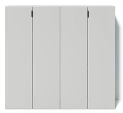 купить Комод Fabrik Home Hardy 4 двери (1100x1200x470) серый мат /МДФ в Кишинёве 