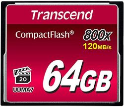 Cartela de memorie Transcend 64GB CF 800X